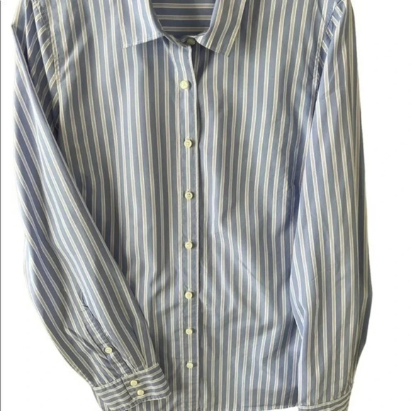 SAILORCORE Blue Stripe Thomas Mason London Shirtmaker For JCrew 8 - Picture 3 of 7